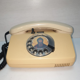 Телефон дисковый POST FeTAp 791 GbAnz-1, с иконой, регулировка громкости. ГДР
